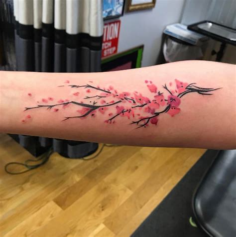 48 Cherry Blossom Tattoos That Are Way Beyond Perfect - TattooBlend