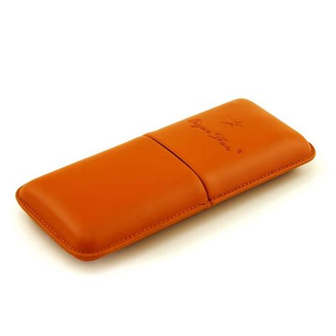 Brown Genuine Leather 3 Cigar Case | Cigar Star