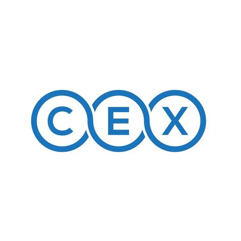 CEX letter logo design on white background. CEX creative initials ...