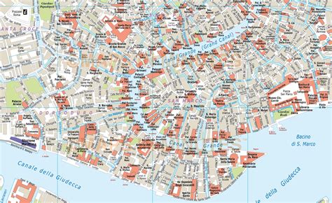 Digital vector Venice city royalty free map in illustrator or PDF ...