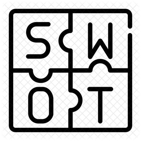 Swot Icon - Download in Line Style