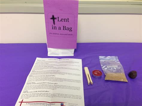 Lent in a Bag Instructions for Adults, Teens and Kids - St. Martin-in ...