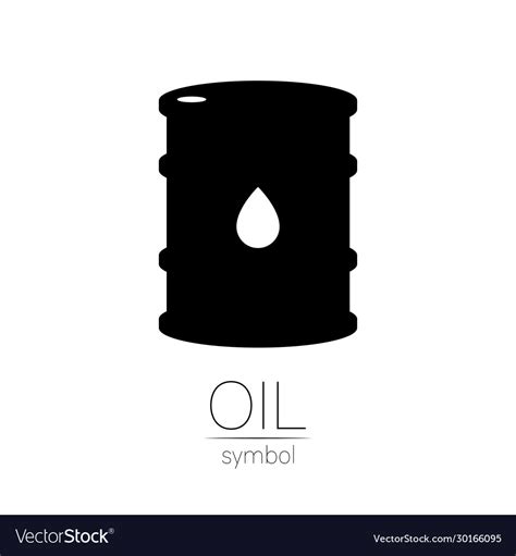 Sign oil black symbol petroleum Royalty Free Vector Image