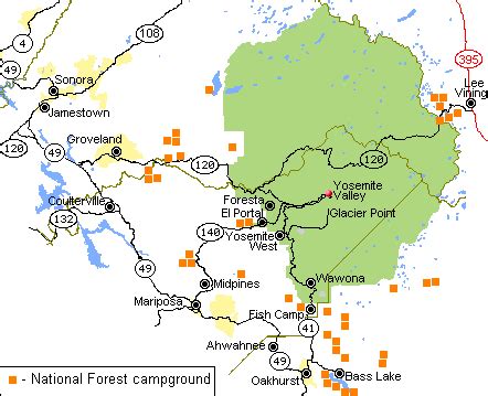 Camping near Yosemite National Park