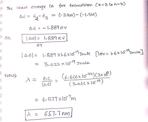 The Balmer series for the hydrogen atom corresponds to electronic ...