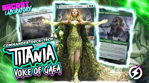 Commander Deck Tech - Titania, Voice of Gaea/Argoth, Sanctum of Nature ...