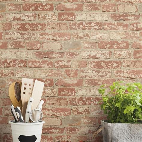 Brick Peel and Stick Wallpaper | Peel and stick wallpaper, Easy ...