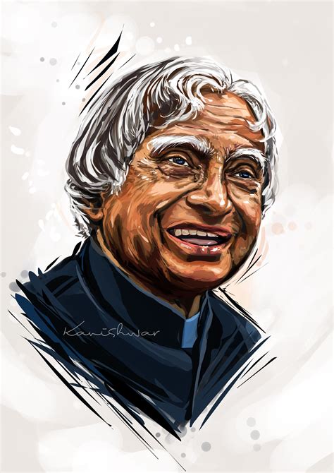 Painting Wallpaper Abdul Kalam