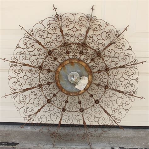 Wrought Iron Mid Century Wall Clock by Grow and Cuttle, Inc | EBTH