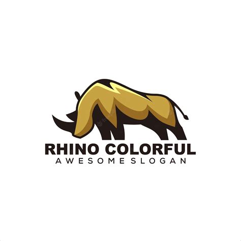 Premium Vector | Rhino mascot logo vector