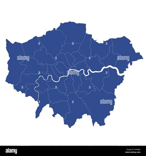 England map showing city london Banque d'images vectorielles - Alamy