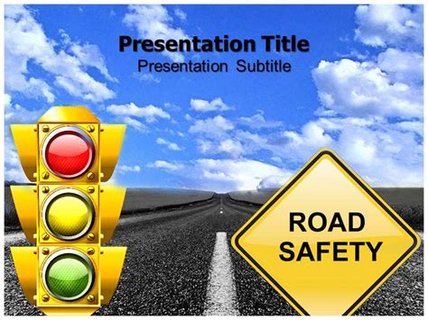 road safety animated PowerPoint Templates and Backgrounds