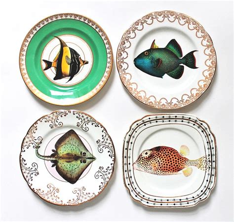 Fancy Fish plate set | Fish plate, Plates, Plate decor