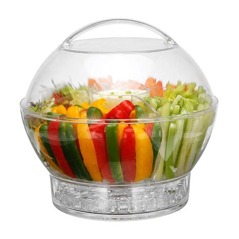 MEIGAR Kitchen Vegetable Fruit Salad Bowl Food Snacks Storage ...