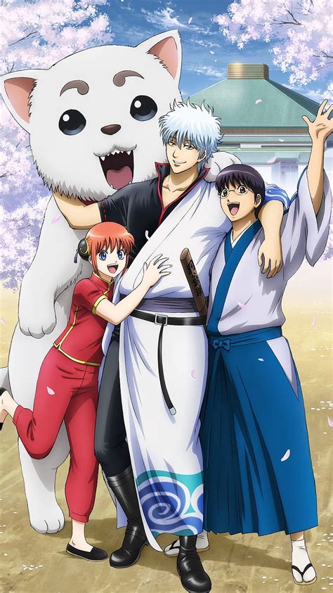 1080P free download | Gintama, anime, girl, law, man, sword, HD phone ...