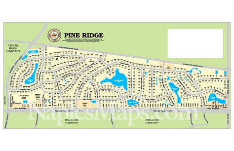 Map Pine Ridge (customized sample) Naples Florida