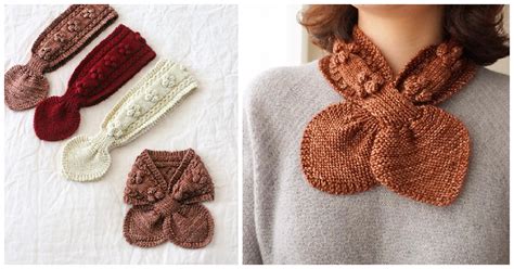 10+ Self Fastening Keyhole Scarf Free Knitting Pattern