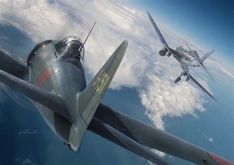 İkinci Dünya Savaşı on Twitter: "F4U Corsair vs Mitsubishi A6M "Zero" 🎨 ...