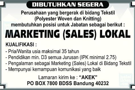 8 Contoh Iklan Lowongan Pekerjaan Modern dan Cara Membuatnya – Blog Mamikos