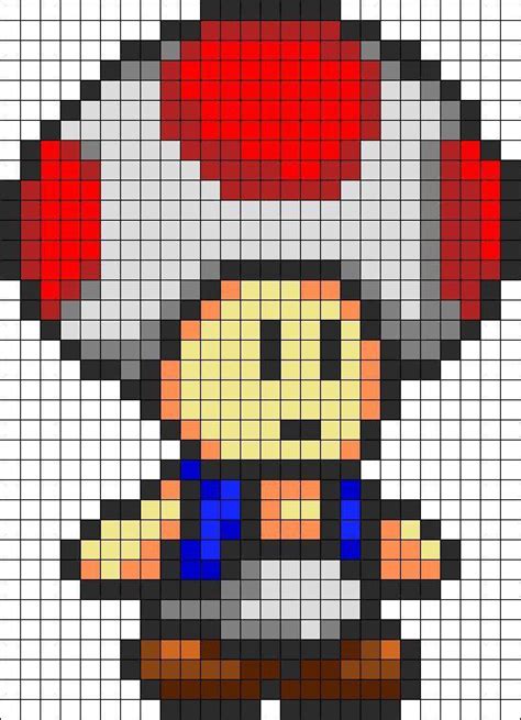 Pixel Art Mario A Imprimer Dessin Facile Couleur | Images and Photos finder