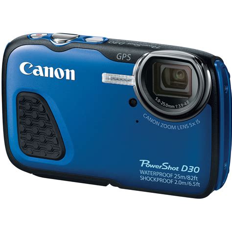 Canon PowerShot D30 Waterproof Digital Camera (Blue) 9337B001