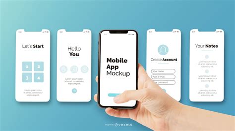 Mobile App Mockup PSD Editable Template