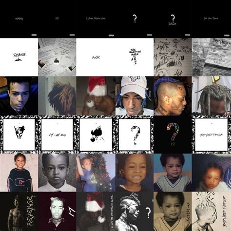 Every XXXTENTACION album cover in the style of XXXTENTACION album cover ...