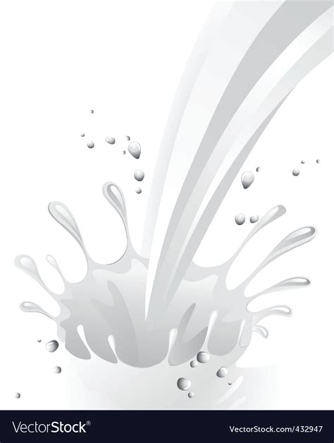 Milk splash Royalty Free Vector Image - VectorStock