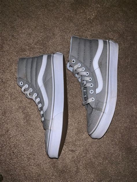 Grey High top Vans on Mercari | Gray high top vans, Vans, High top vans