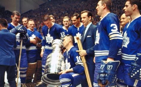 The Toronto Maple Leafs win the Stanley Cup in 1967