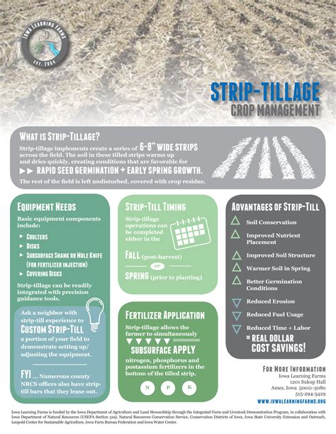 Infographic: Strip Tillage At a Glance — Iowa Learning Farms