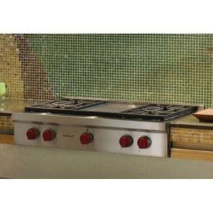 Wolf SRT364G 36 Inch Wide 4 Burner Gas Rangetop | Build.com | Cooktop ...