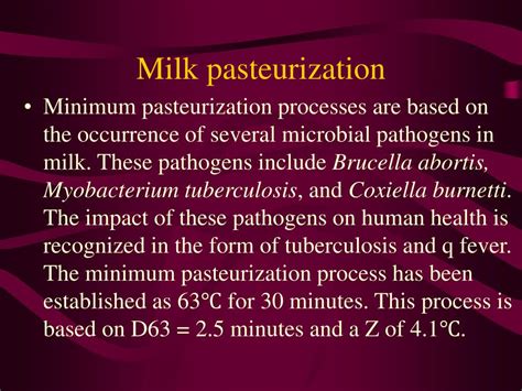 PPT - PASTEURIZATION AND BLANCHING PowerPoint Presentation - ID:419899