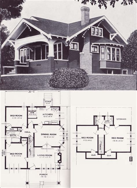 The varina 1920s bungalow 1923 craftsman style from the standard homes ...