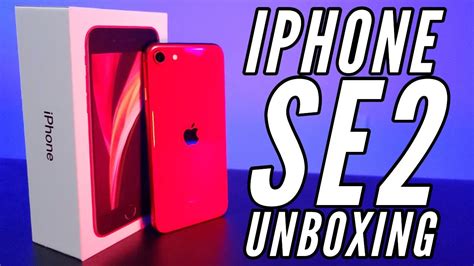 iPhone SE 2 Product Red Unboxing With Video Samples (Private Giveaway ...