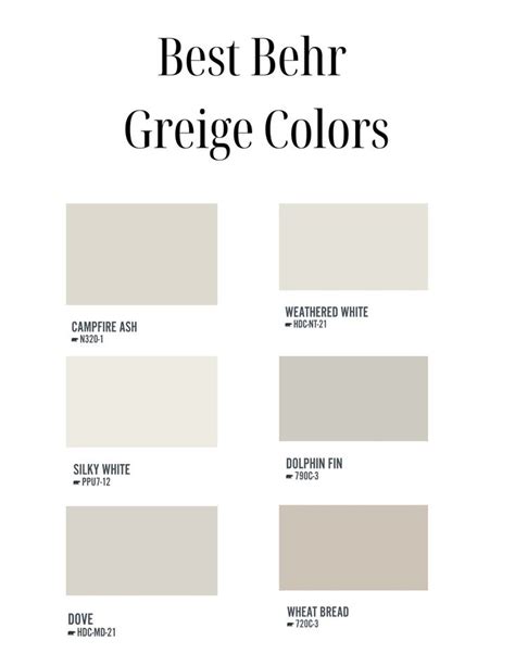 2024 Best greige Paint Colors | Greige paint colors, Greige paint ...