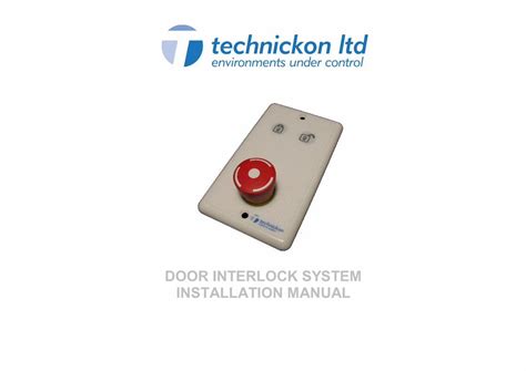 (PDF) DOOR INTERLOCK SYSTEM INSTALLATION MANUAL · DOOR INTERLOCK SYSTEM ...