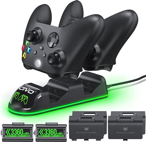 OIVO XSX Controller Charger Station with 2 Packs Rechargeable Battery ...