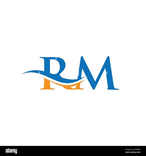 Creative RM letter with luxury concept. Modern RM Logo Design for ...