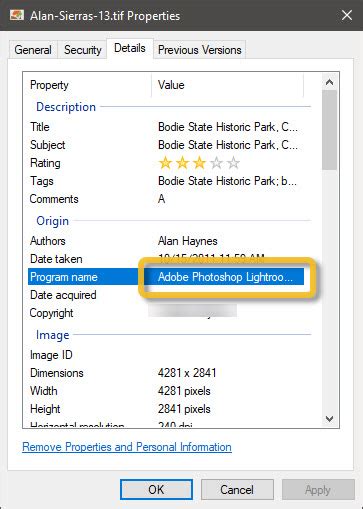 Windows Explorer Properties/Details: Field is truncated - how to view