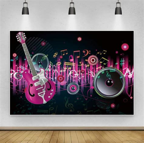 Music Party Photography Backdrop Baby Birthday Backdrop Photo - Etsy