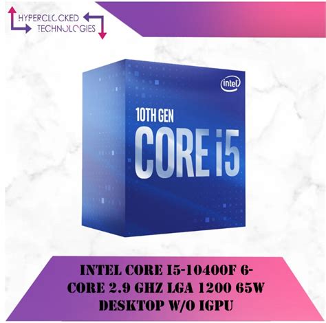 INTEL CORE i5-10400F 6-Core 2.9 GHz, Computers & Tech, Parts ...