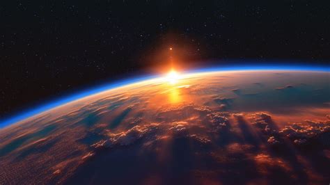 Earth Wallpaper 4K, Sunrise, Horizon, Hope, 5K