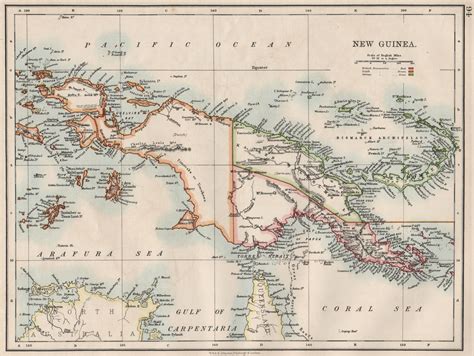 COLONIAL NEW GUINEA. Kaiser Wilhelm Land. British & Dutch New Guinea ...