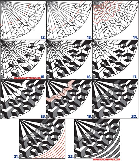 How to Draw Cool Optical Illusion Drawing Trick with Easy Step by Step ...