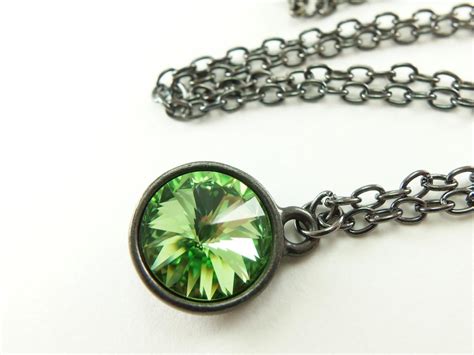 August Birthstone Jewelry Peridot Birthstone Necklace Peridot Jewelry ...