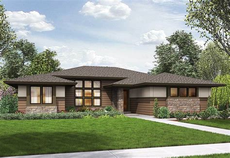 3 Bed Modern Prairie Ranch House Plan - 69603AM | Architectural Designs ...