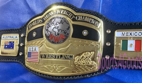 NWA World Heavyweight Championship Title Belt With Real ...