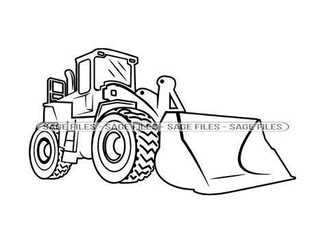 Bulldozer Outline SVG Heavy Equipment Bulldozer Clipart - Etsy Canada