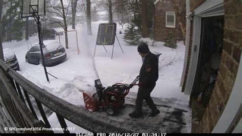 Blizzard of 2017 Snow Accumulation Time Lapse - 3/14/17 - YouTube